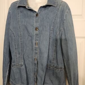 JM Collection Blue Jean Jacket